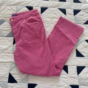 J. McLaughlin Pink Velvet Kick Flare Pant Women’s 14